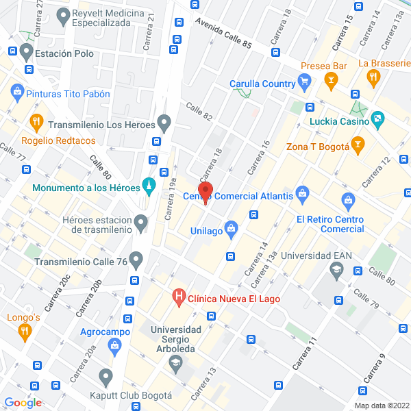 Mapa de Trust God S.A.S.