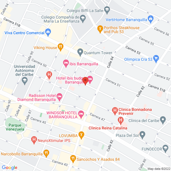 Map of Unidad Médica De Estpetica, Láser Spa Y Belleza