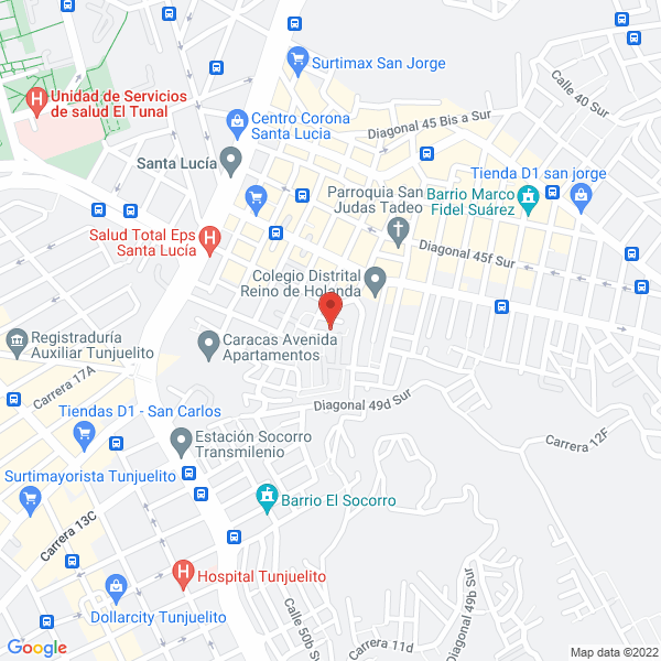 Mapa de Unidad Médica Ips Marco Fidel Suárez