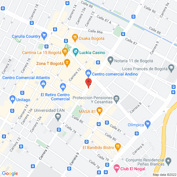 Mapa de Uniformes Comercia