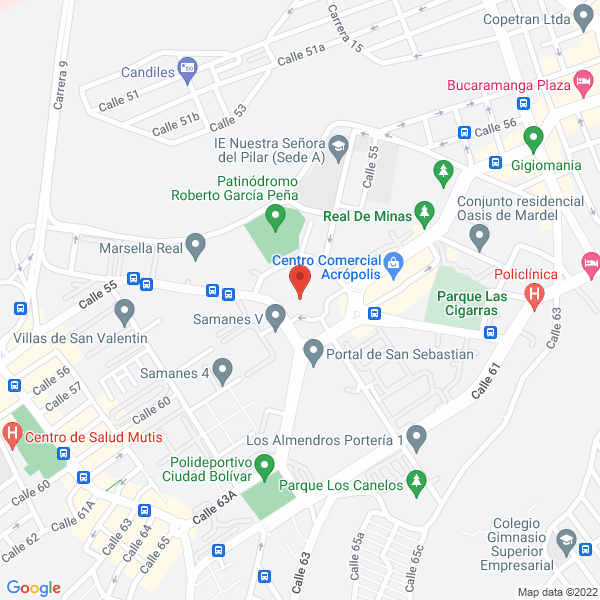 Map of Uniformes Exclusivos
