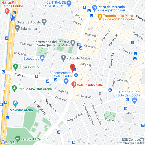 Mapa de Uniformes W Sport S.A.S.