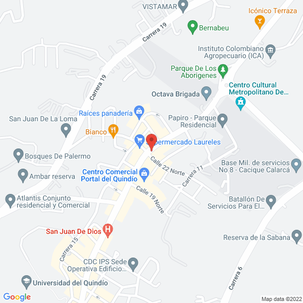 Map of Ventanilla El Calvo
