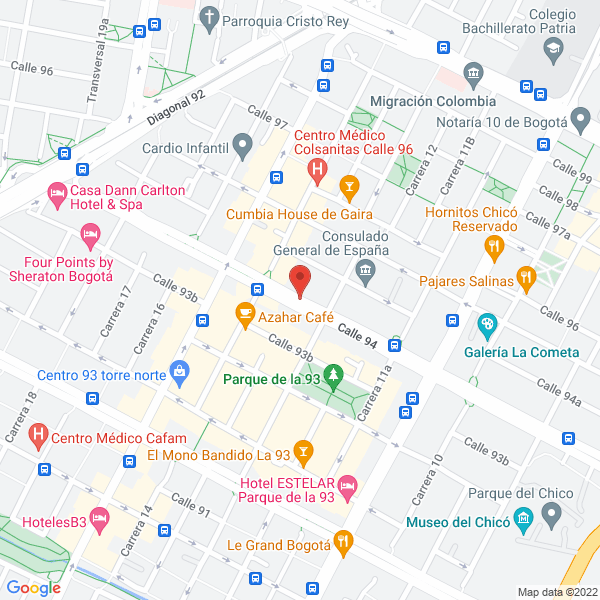 Mapa de Verde Mon Amour