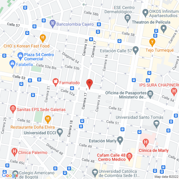 Mapa de Vestidos De Novia Ingrid Castello