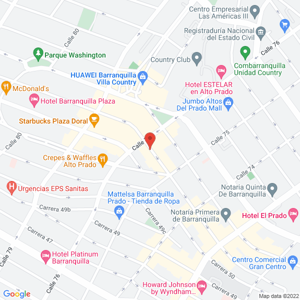 Map of White Y Cía. Ltda.