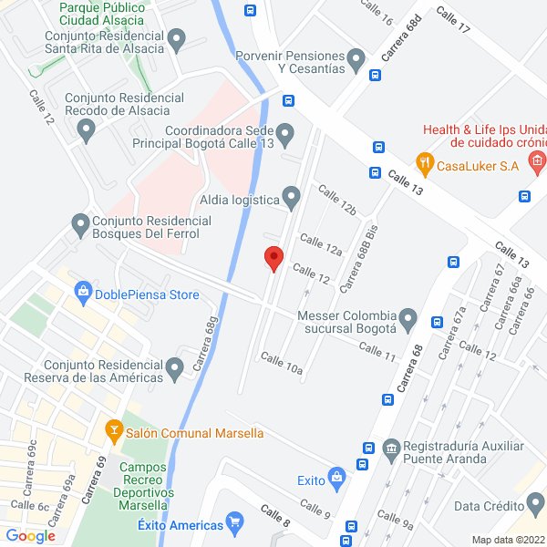 Mapa de Yepes Inmobiliaria Ltda.