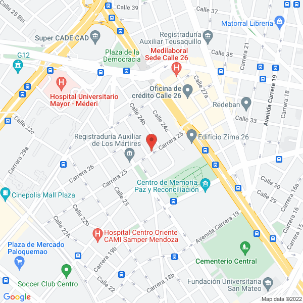 Mapa de A.G. Metalmecánica