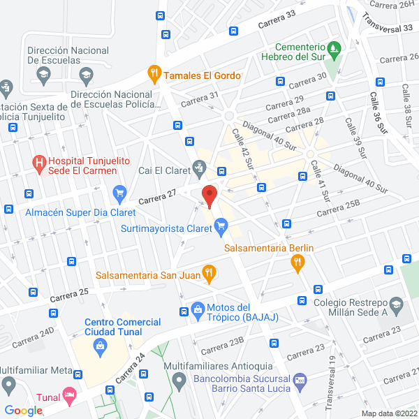 Mapa de Odontologo Yesid Amezquita Baldion
