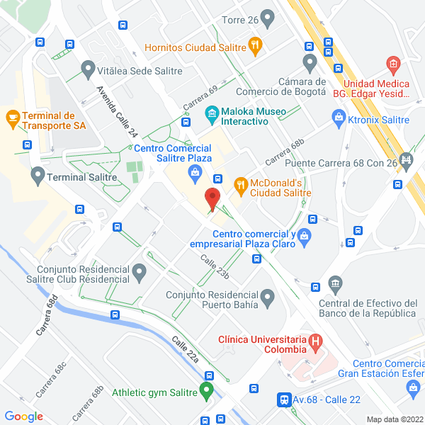 Mapa de Colchones Universal S.A.S