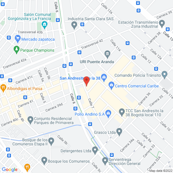 Mapa de Troquelados Partes Y Desarollo Ltda.