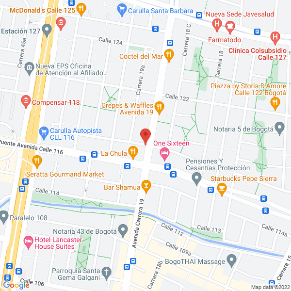 Mapa de Consultorio Odontologico Dr. Miguel Gallo Arbelaez