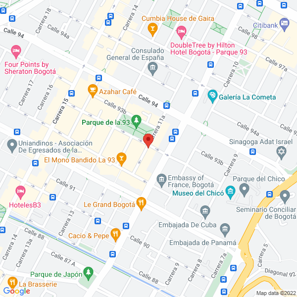 Mapa de Bm & D Asociados Ltda.