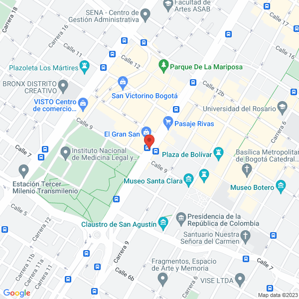 Mapa de Confecciones Amanda Elena