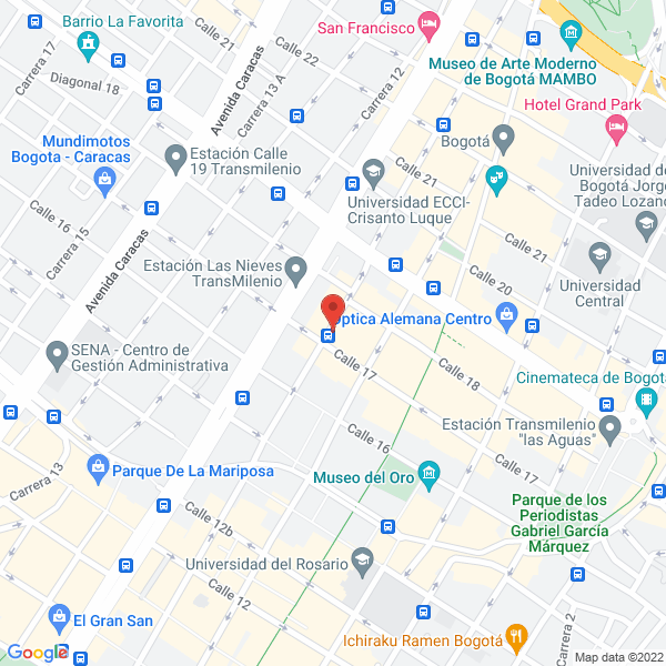 Mapa de Consultorio Jurídico Diana Torres
