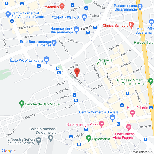 Map of Cascos Y Chalecos Xtreme