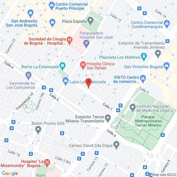 Mapa de Caucho Llantas Nuevo Milenio S.A.S.
