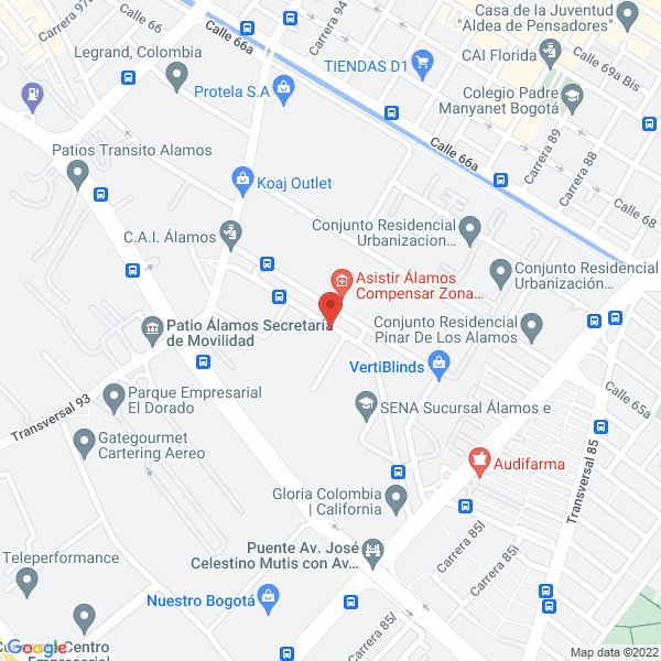 Mapa de Centro De Reconocimiento Del Valle Ltda.