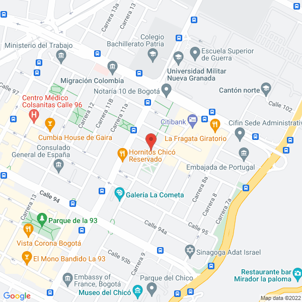 Mapa de Centro Odontologíco Y De Prevención Ltda.
