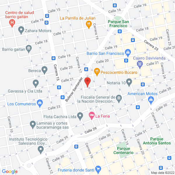 Map of Transportes Terrestres De Carga Ltda.