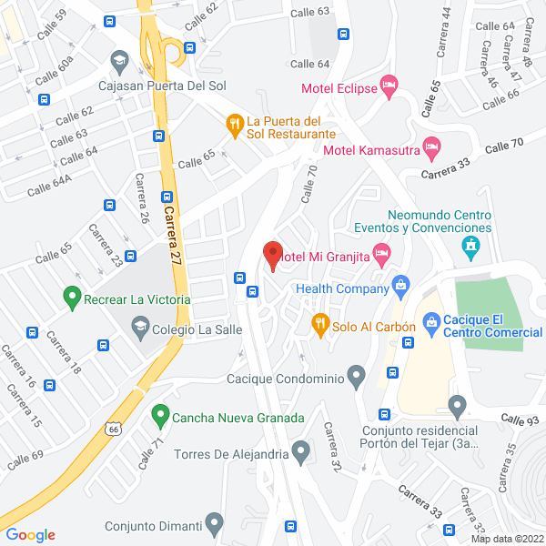 Map of Metrofibras De Santander