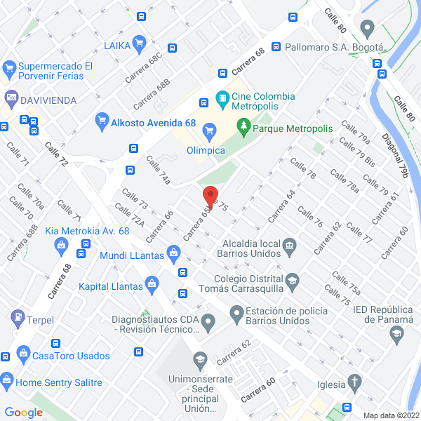 Mapa de Critical Care S.A.S.