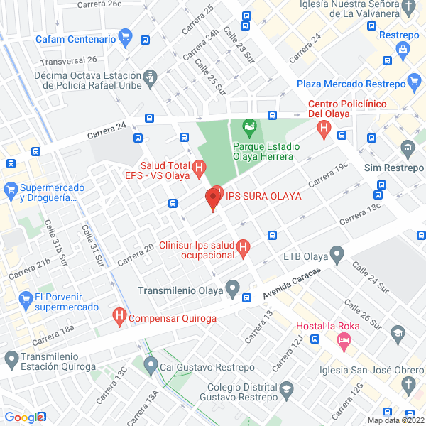 Mapa de Distribuidora De Carnes La 28 S.A.S