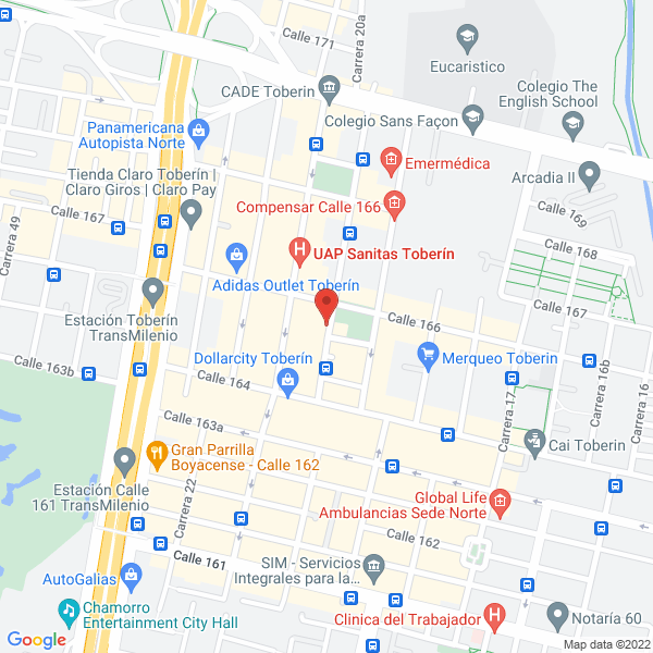 Mapa de Galquim Productos Químicos