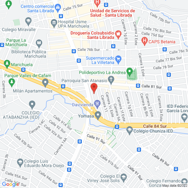 Mapa de Maderas Brisas Del Ariary