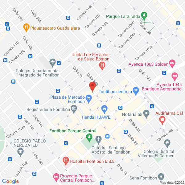 Mapa de Centro Veterinario Patas Y Garras