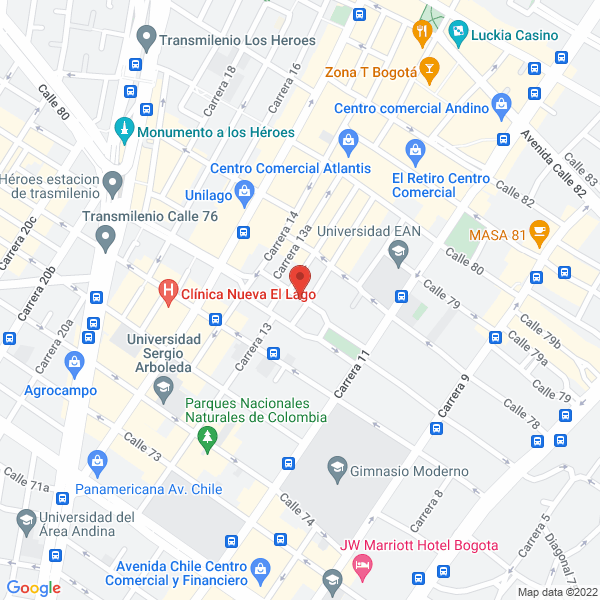 Mapa de Capital Salud Eps