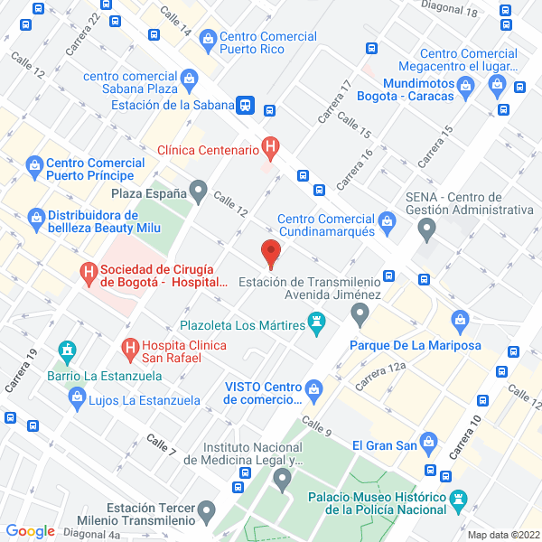 Mapa de Rodachinas Y Balineras Pedro Pinzón