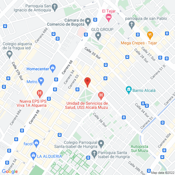 Mapa de Oxigen Blue