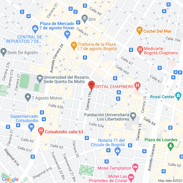 Mapa de Laboratorio Dental Raúl Eduardo Rozo