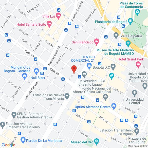 Mapa de Fabrilamparas Jj S.A.S