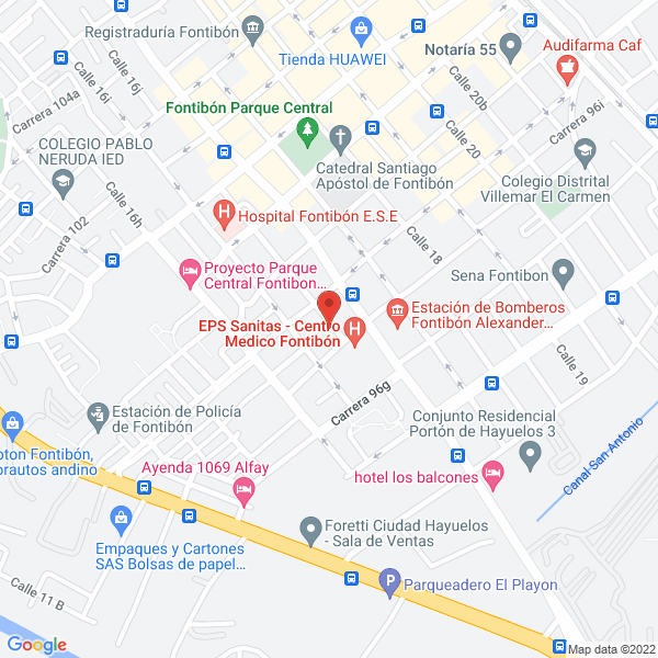 Mapa de Avisos Carlos Van Arcken