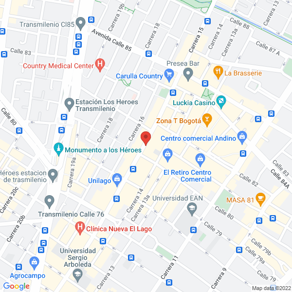Mapa de Centecpro Bogotá S.A.S