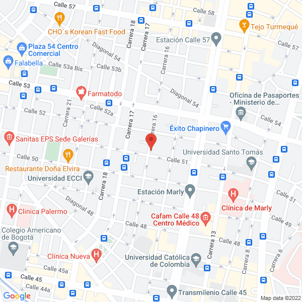Mapa de Ortofam Ltda.