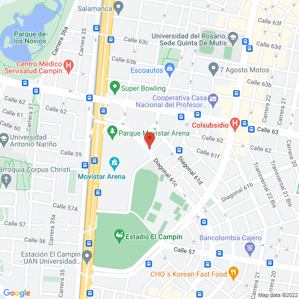 Mapa de Fundación Marcato