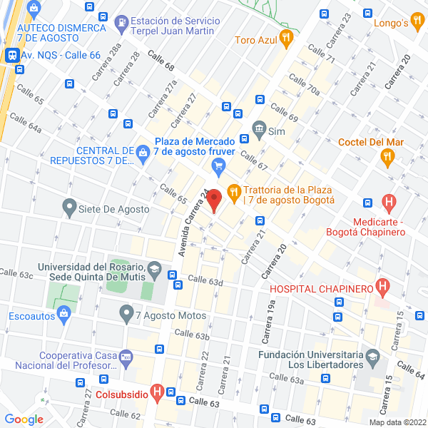 Mapa de Manufacturas Sacus S.A.S.
