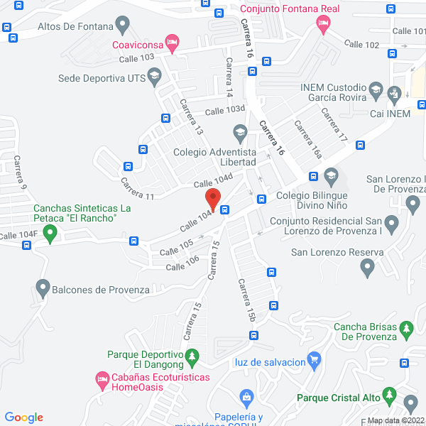 Map of Veterinaria Hogar De La Mascota