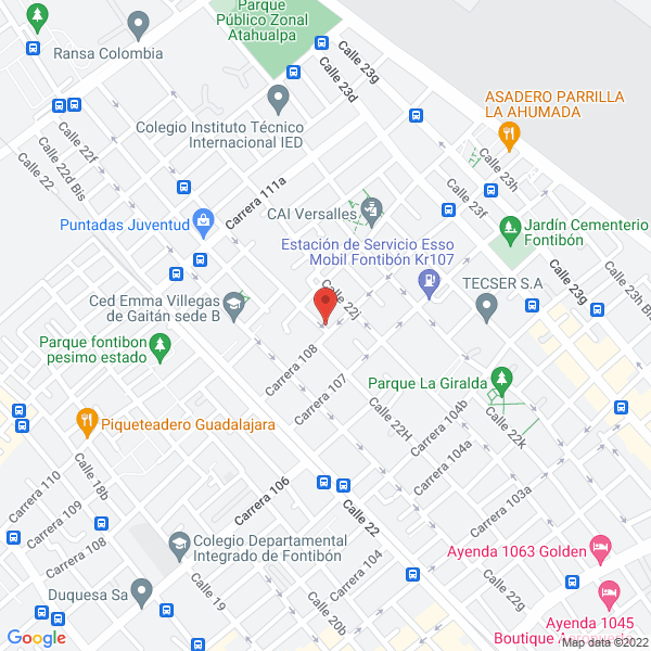 Mapa de Productos Alimenticios & Naturales