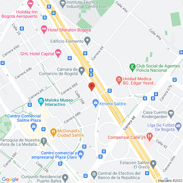 Mapa de Centro Empresarial Metropolitano