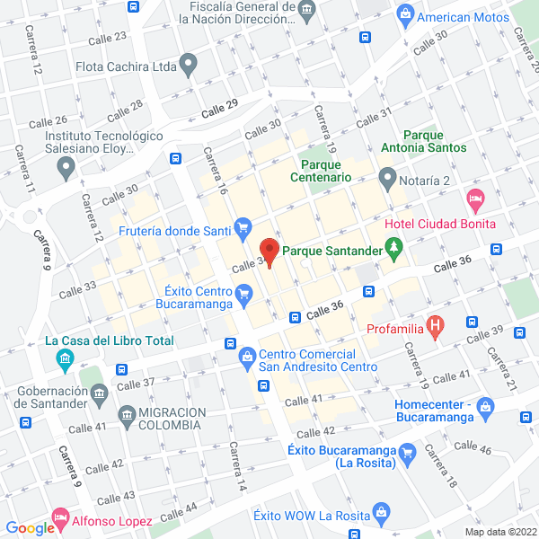 Map of Calzado Caribú