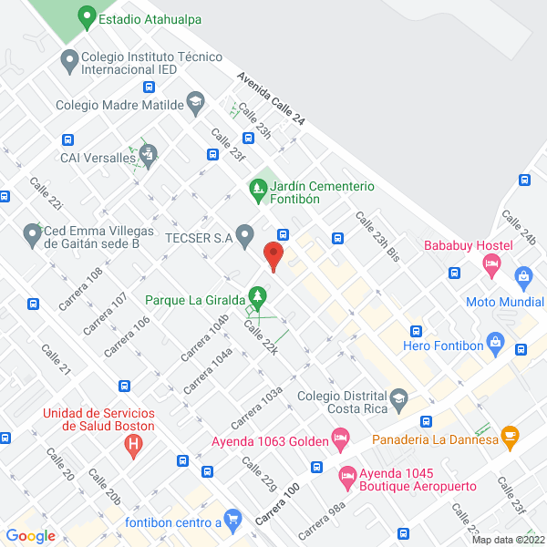 Mapa de Asociación Nacional De Equipajeros De Aeropuertos De Colombia