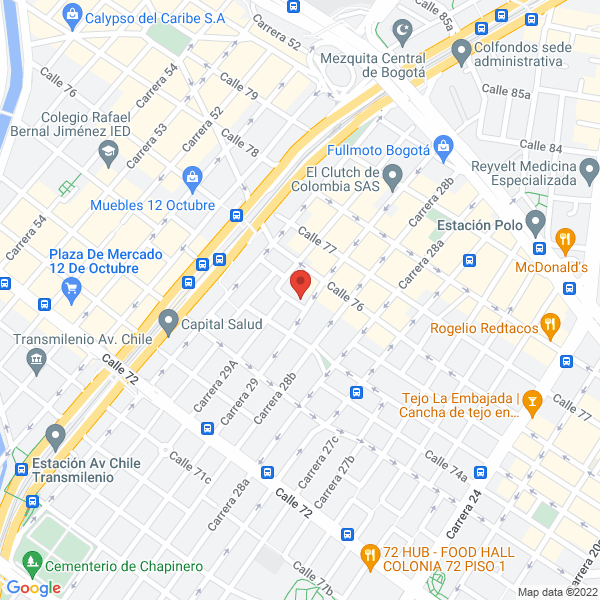 Mapa de Compañía Internacional De Semillas Tropicales Ltda