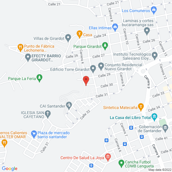 Map of Triángulo Deportivo