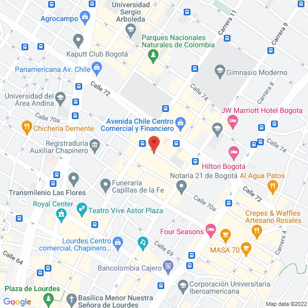 Mapa de Libreria Wilborada 1047