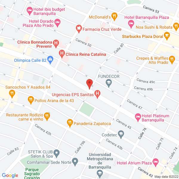 Map of Distribuidora M Y M