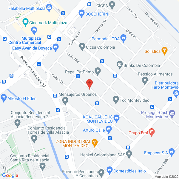 Mapa de Calzado Azaleia